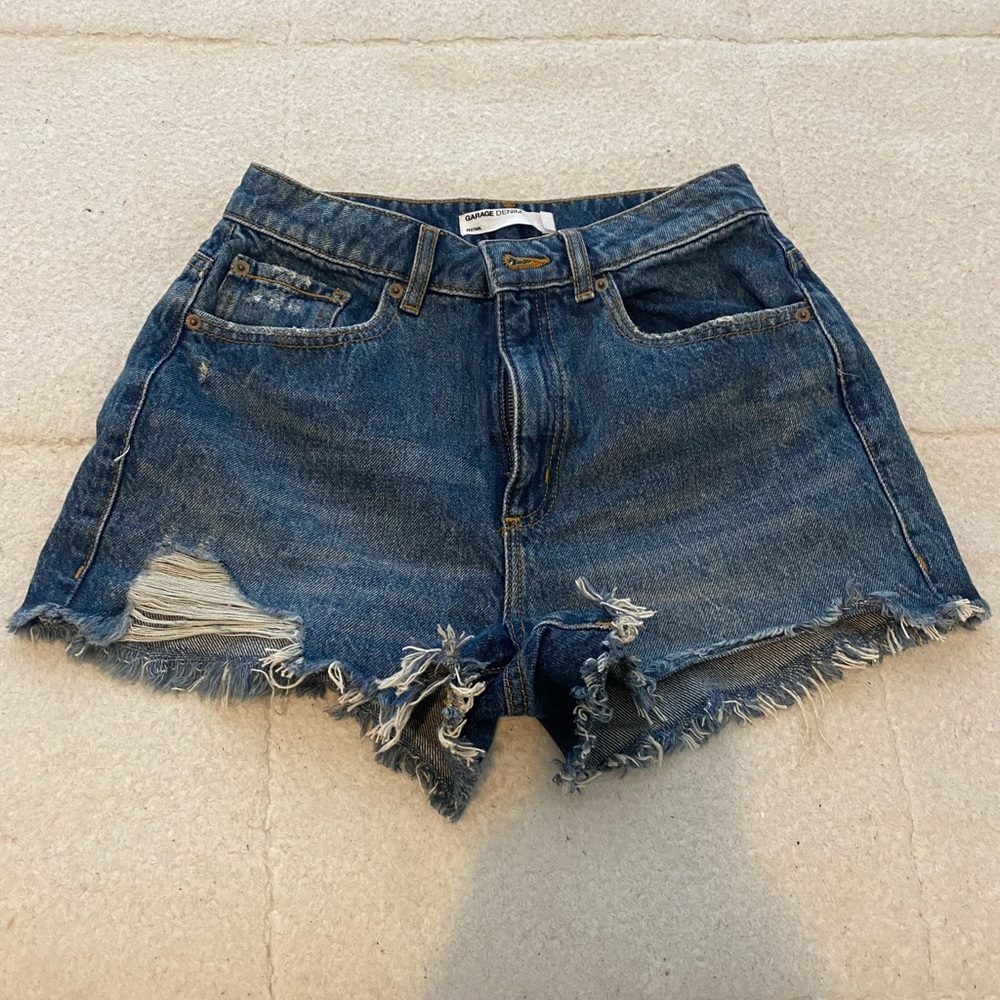 Garage denim jean shorts